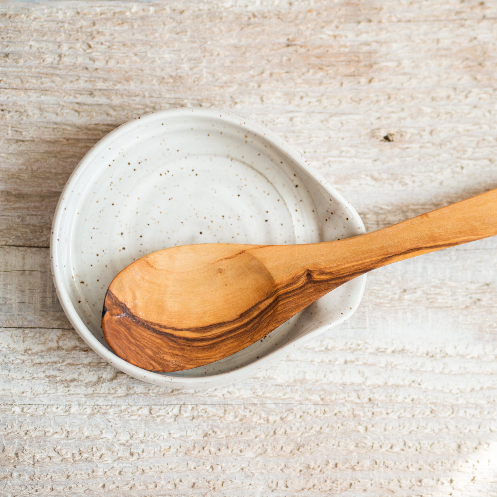 The Ye11ow Studio Spoon Rest With Wooden Spoon
